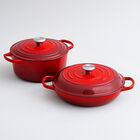 Ensemble de cocotte ronde et braisière